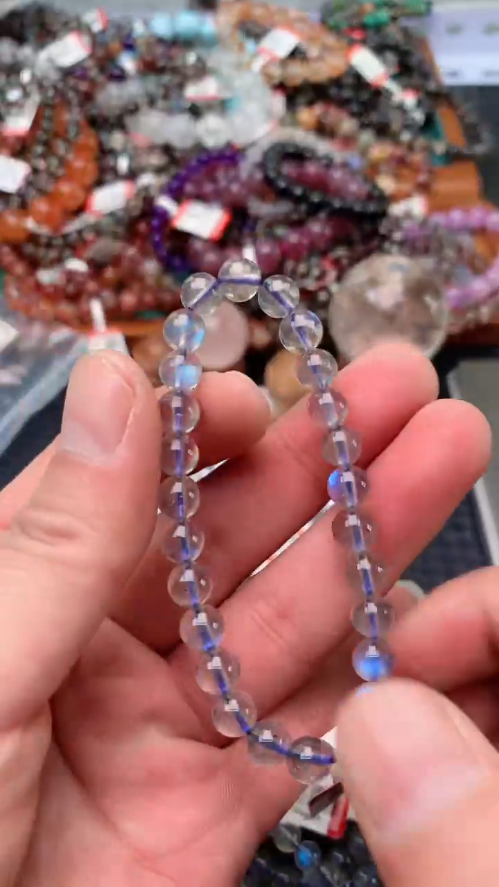 【闪购商品】拉长石手链未镶嵌天然123