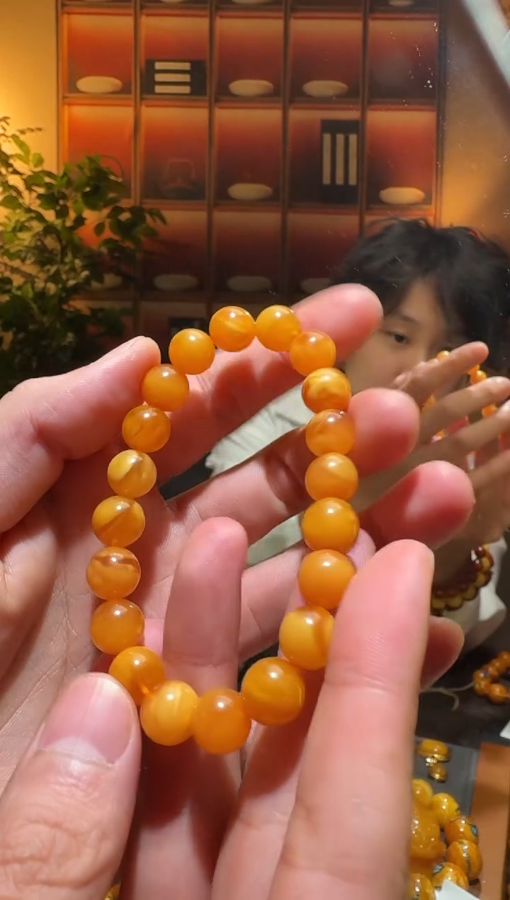 蜜蜡颈饰未镶嵌2037天然蜜蜡珠宝奇石