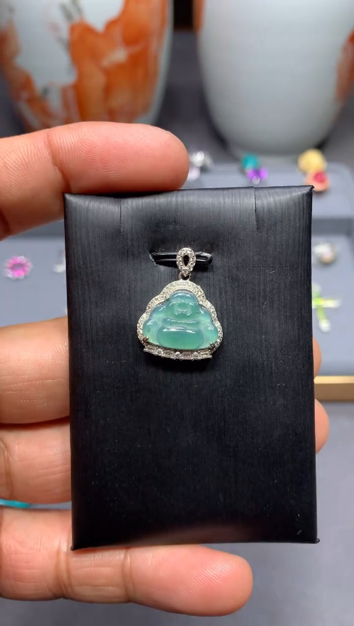 【闪购商品】翡翠颈饰银S925镶嵌W17（随机性发货只发一单）