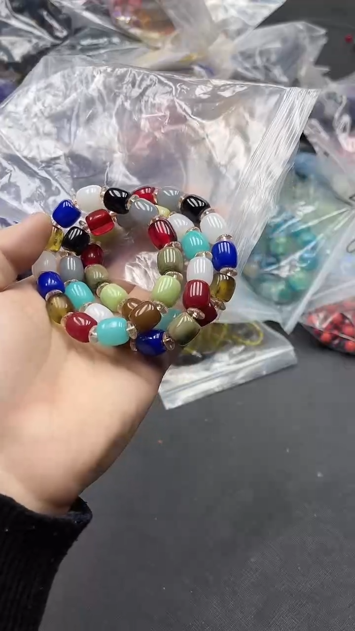 【闪购商品】硅化珊瑚手链未镶嵌32