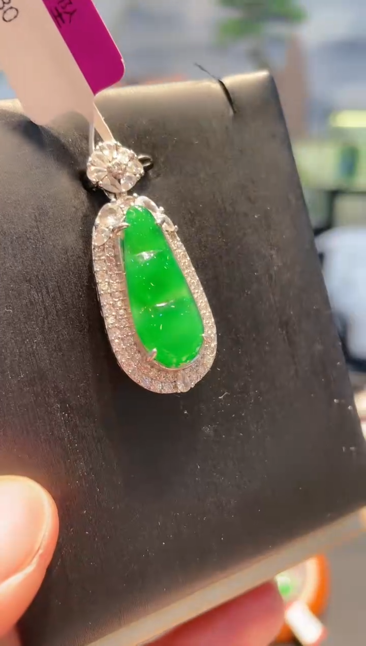 【闪购商品】翡翠颈饰未镶嵌A94天然A货翡翠