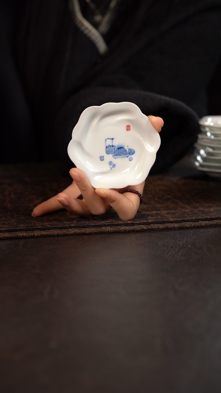 【闪购商品】杯聚澜堂大吉清供花朵杯垫