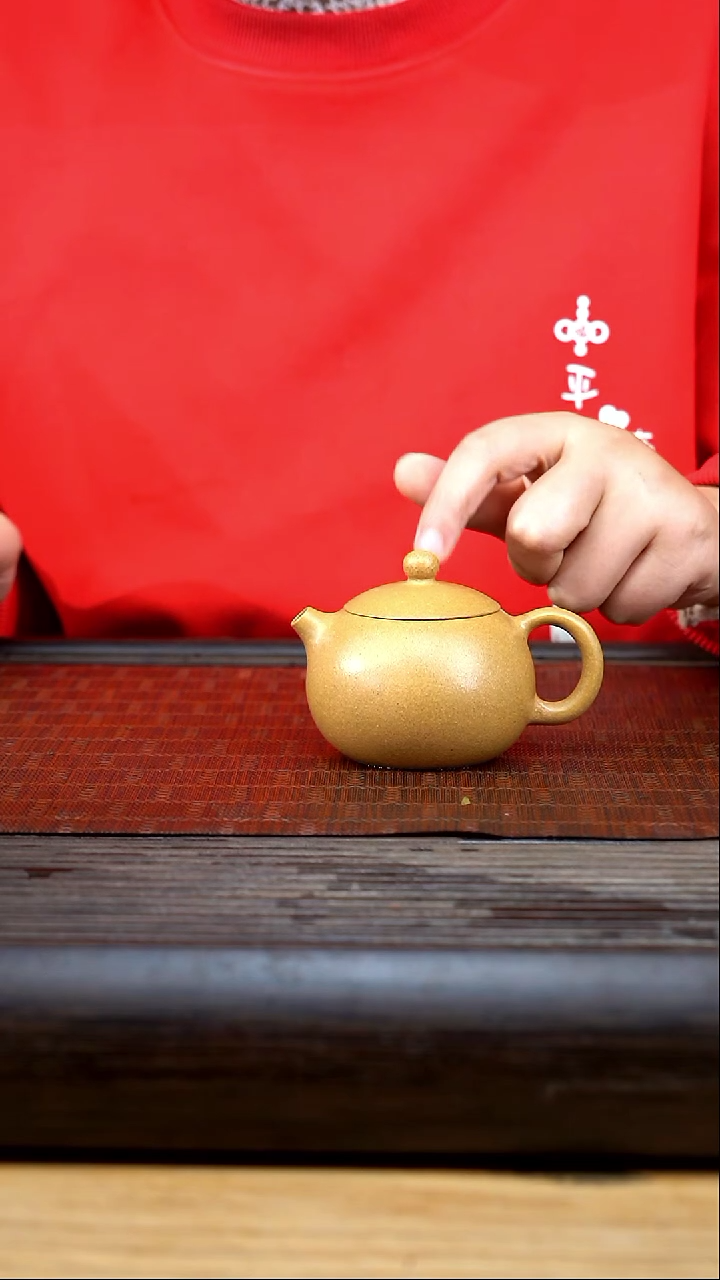 【闪购商品】紫砂茶壶syzj黄金段手磨粗纱西施微瑕不退不换