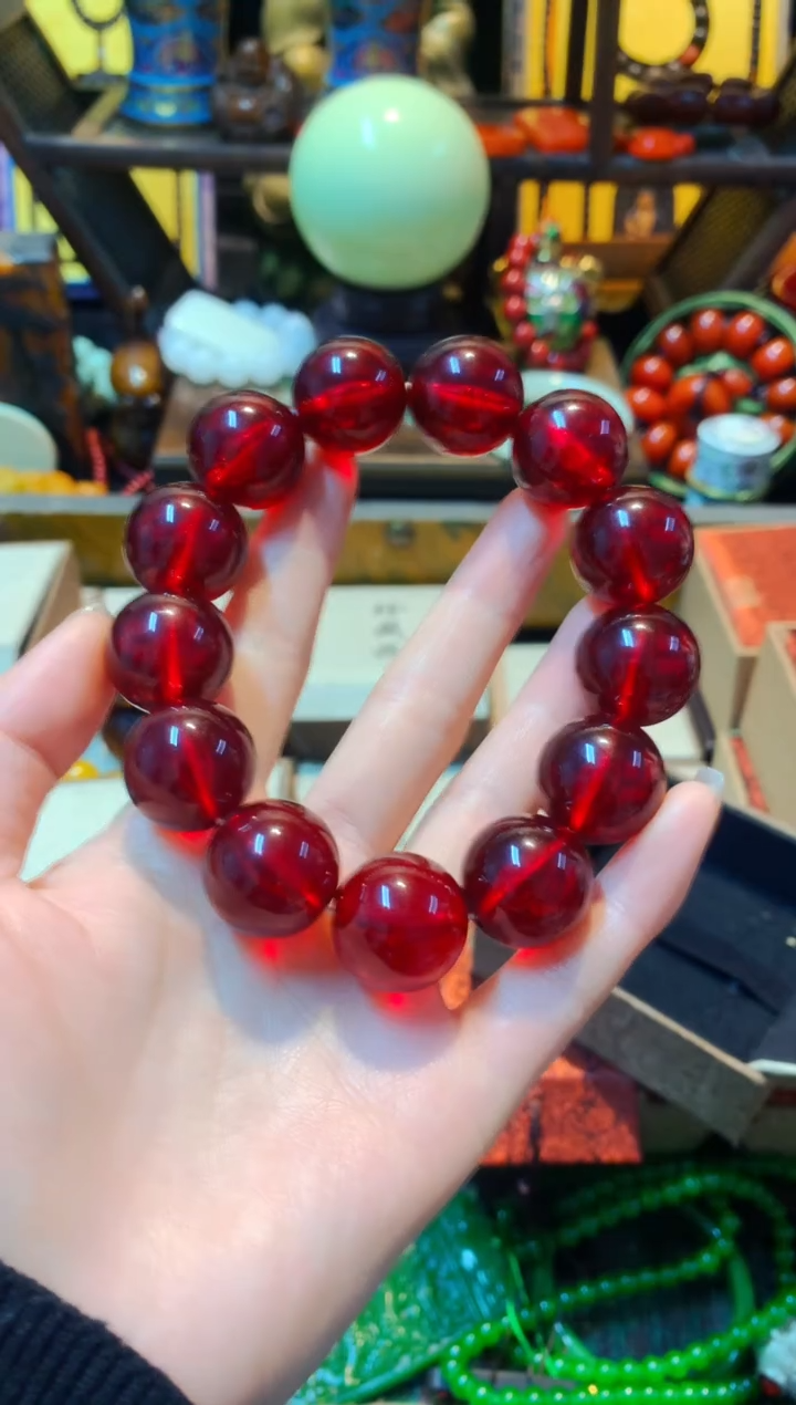 【闪购商品】血珀手串未镶嵌主播推荐主播推荐