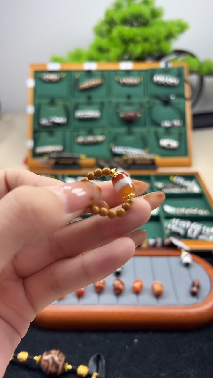 玛瑙/玉髓（覆膜）颈饰未镶嵌19.（微瑕随机发货）