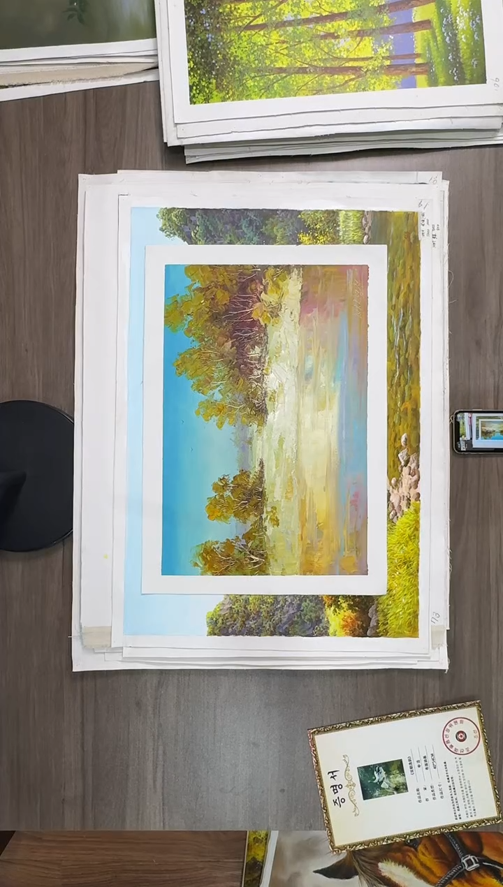 油画【114号】约53*35cm丨朝鲜原创纯手绘孤品油画丨顺丰包邮