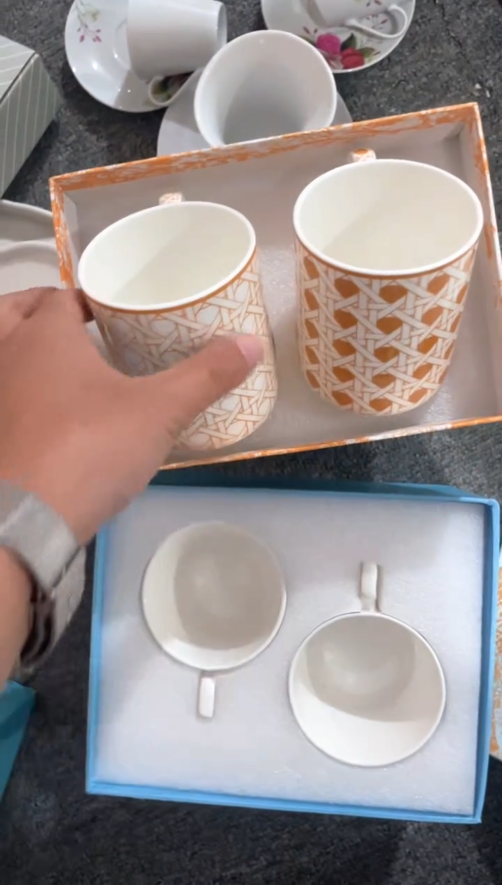 瓷片咖啡杯礼盒清仓！！！