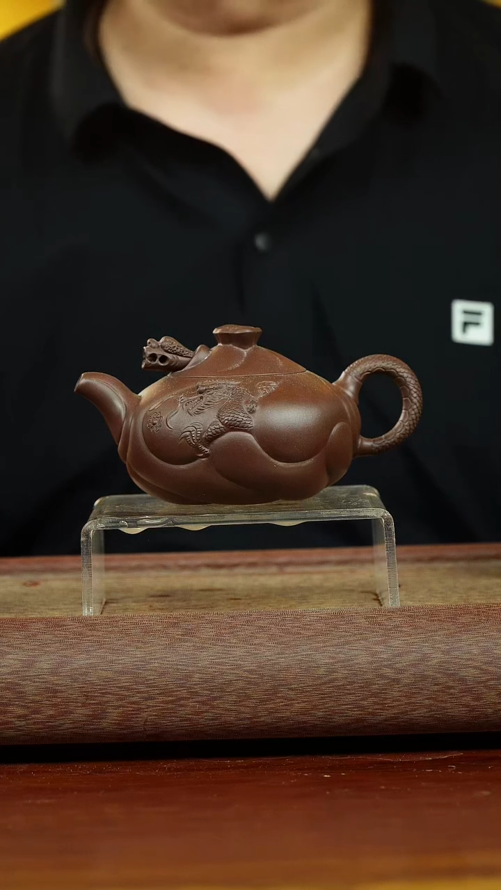 茶壶紫砂渐****书鱼化龙 紫泥 魏加峰制