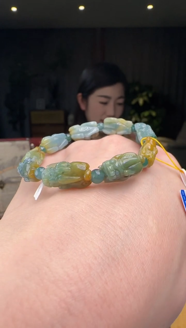 【闪购商品】翡翠手串未镶嵌多样性发一DY@@960Q3J07642