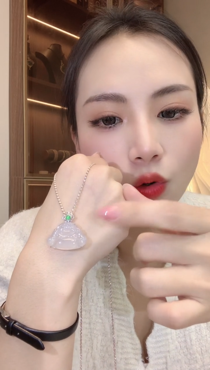 【闪购商品】翡翠吊坠(不含链)18K金镶嵌D16