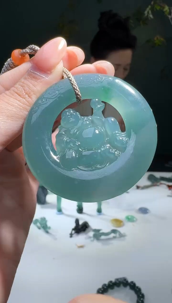 【闪购商品】翡翠颈饰未镶嵌天然A货翡翠佛