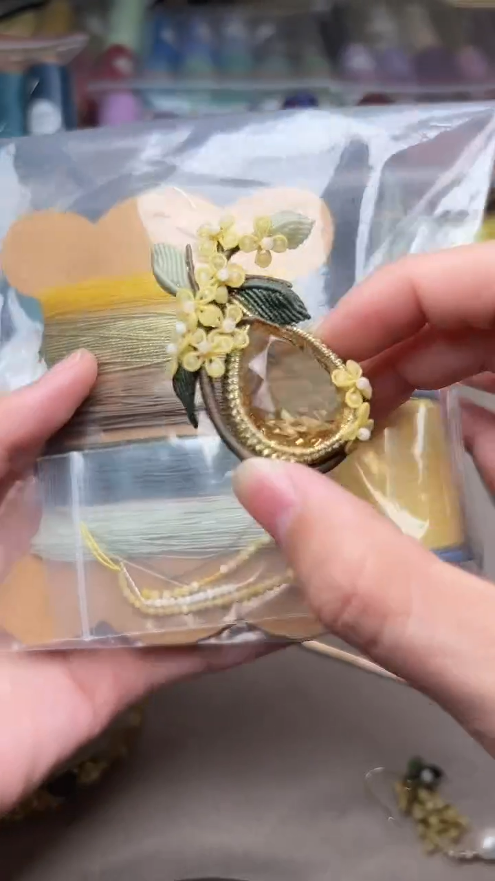 【闪购商品】丹桂飘香吊坠（不含主石）材料包 千代