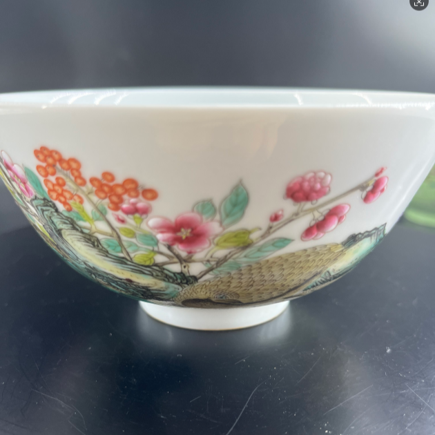 清雍正安居乐业纹赏碗一对sgbgc-2111765