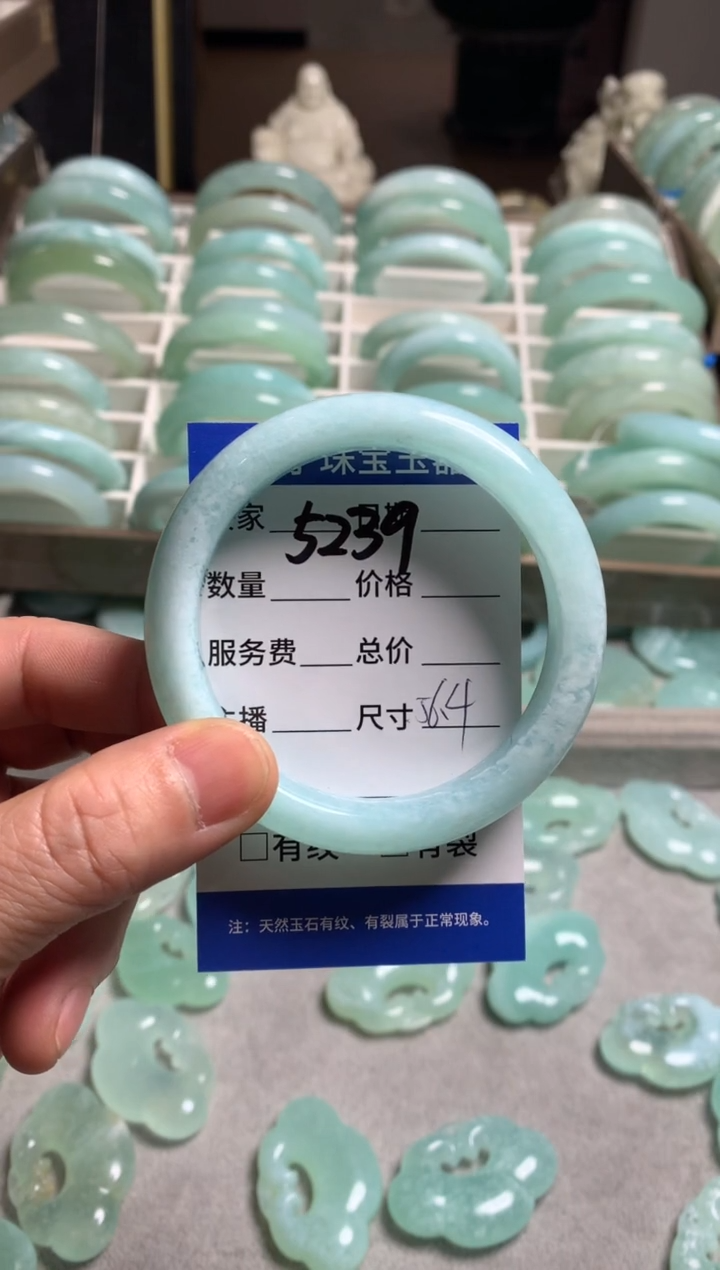 【闪购商品】蛇纹石玉手镯未镶嵌5239