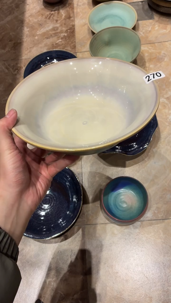 瓷片?*️270微瑕侄子青绿深汤盘1个