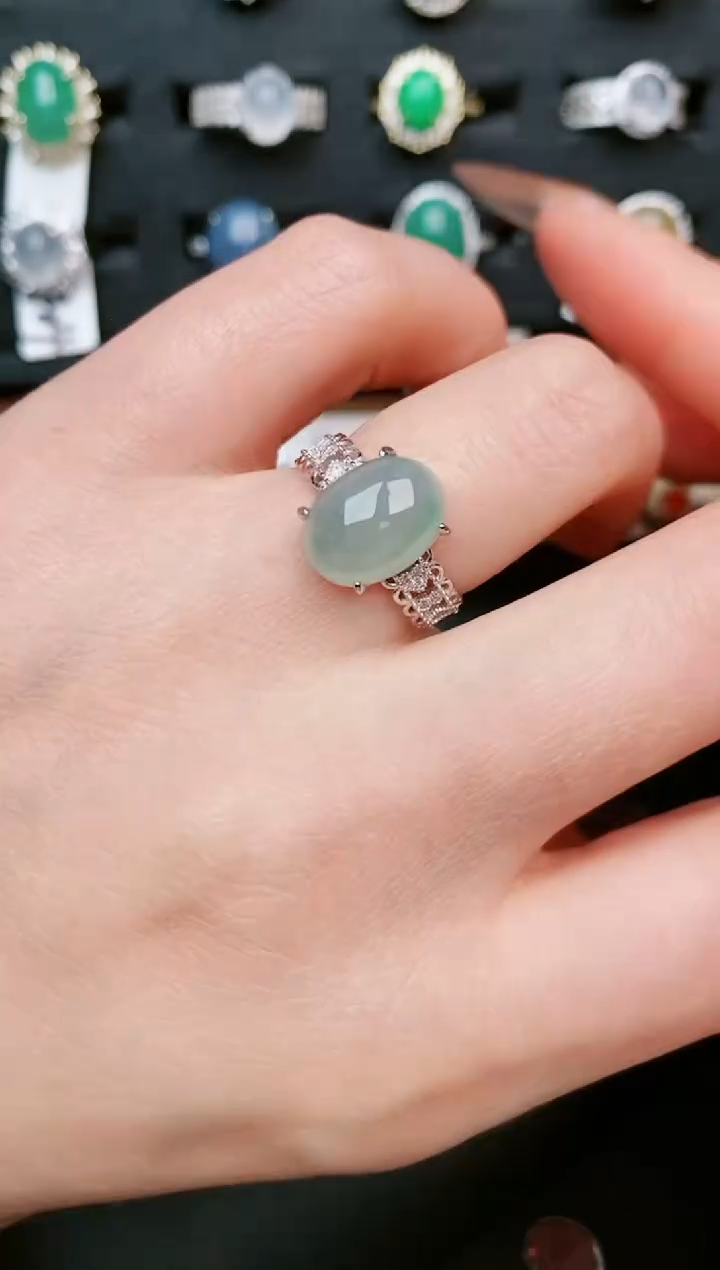 【闪购商品】翡翠戒指银S925镶嵌.....