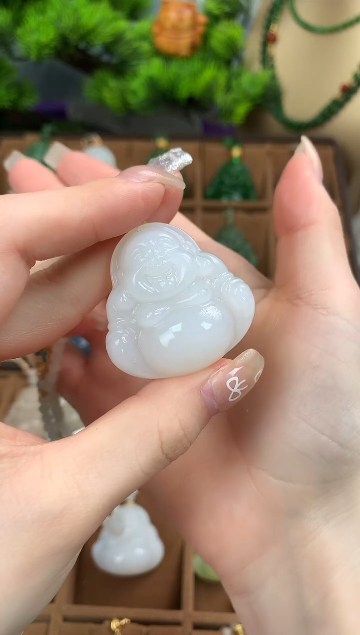 【闪购商品】和田玉颈饰未镶嵌吊坠35mm