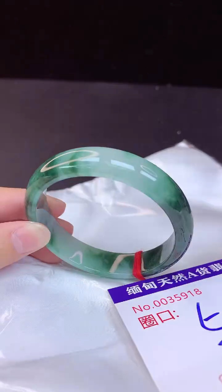 【闪购商品】翡翠手镯未镶嵌56+             