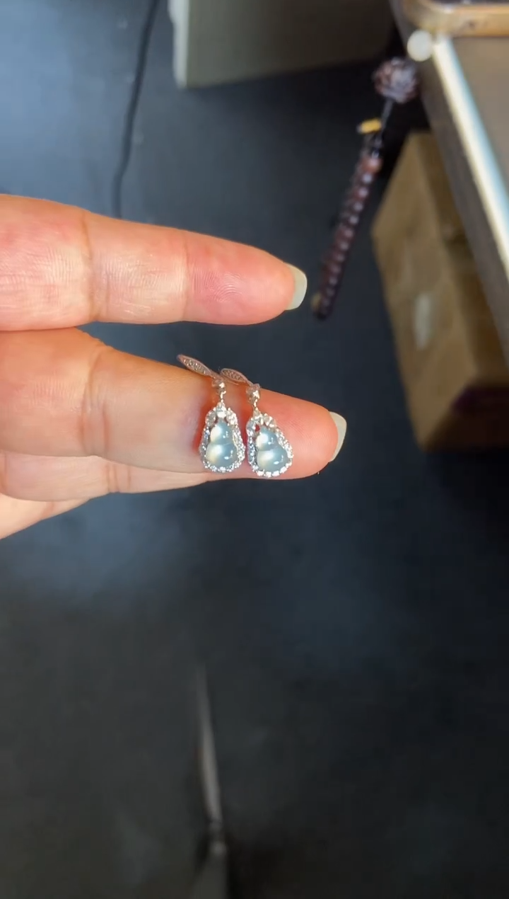 吊坠(不含链)银S925镶嵌翡翠1