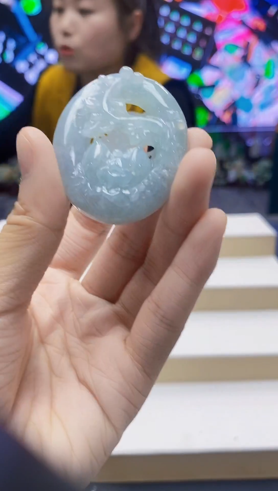 未镶嵌定制翡翠-毛货挂件49