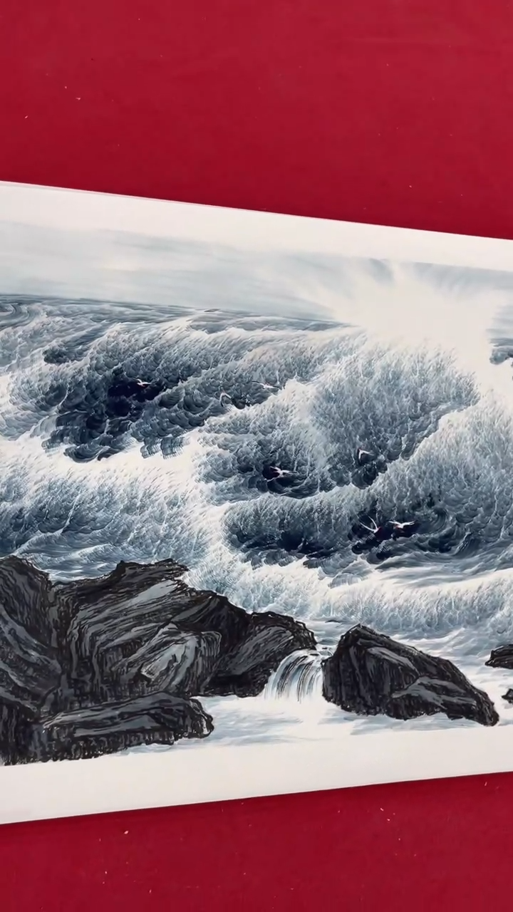 国画释天宇释天宇观海听涛