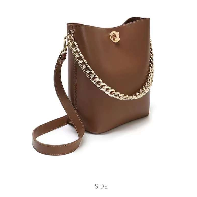 【YI CHEN】J-8002-巧克力-高定轻奢时尚百搭潮流女士包包