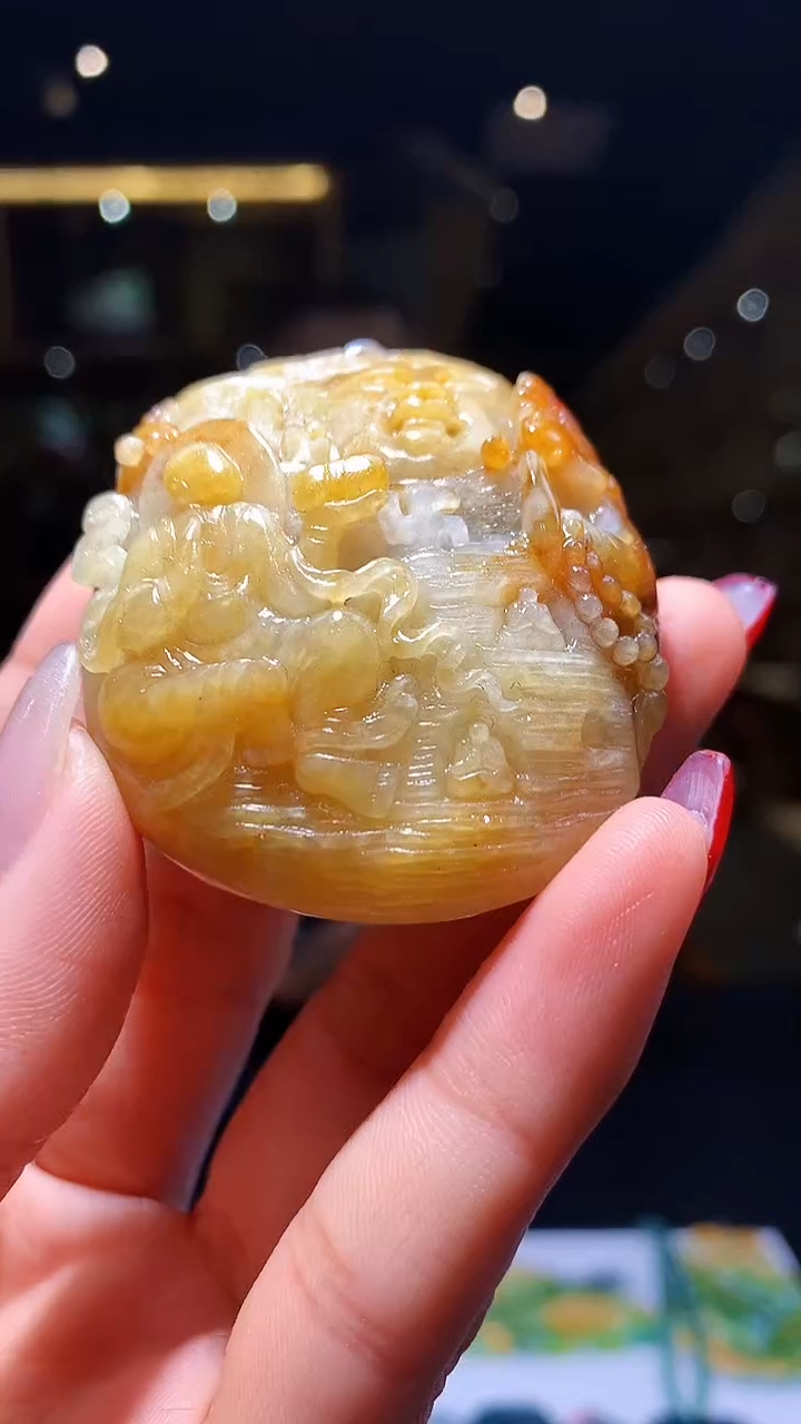 【闪购商品】定制翡翠未镶嵌1004hm-毛货挂件40