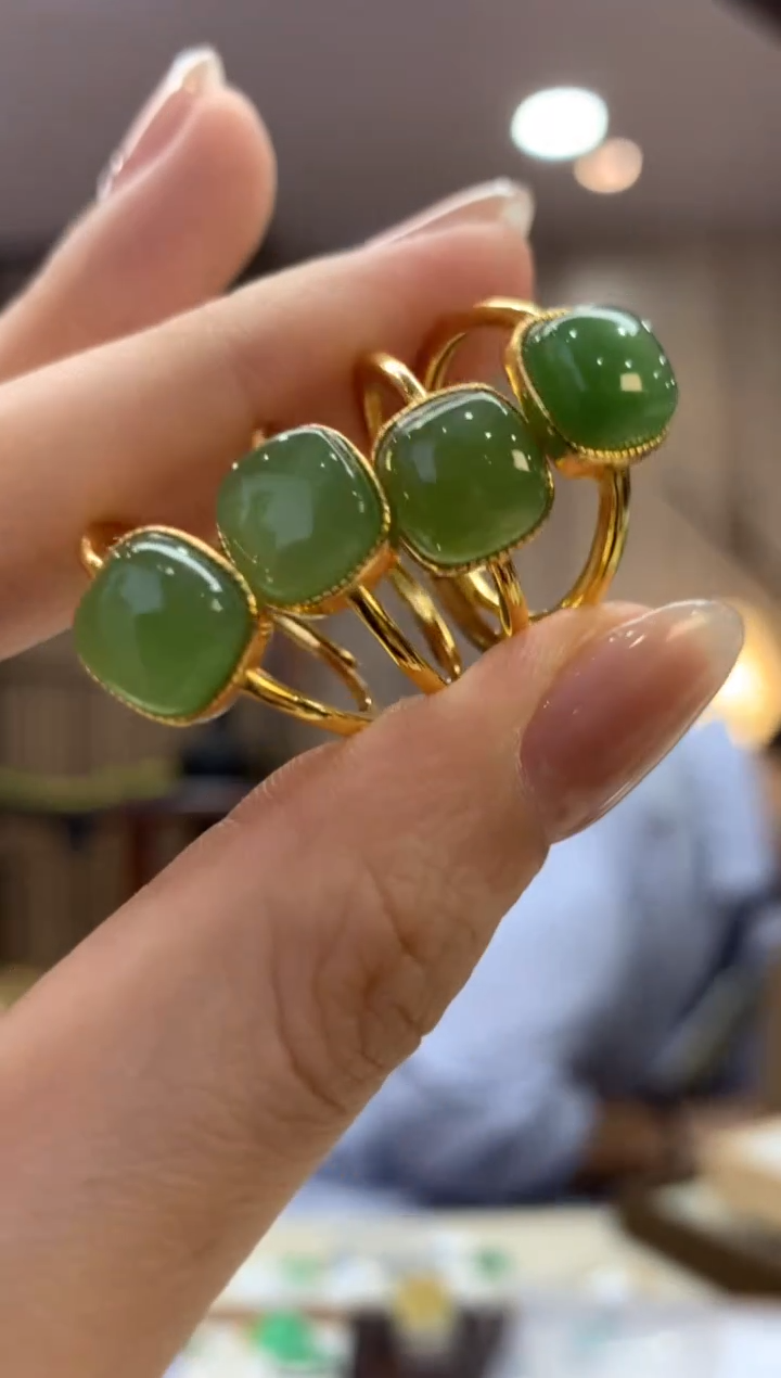 和田玉戒指未镶嵌戒指多样性发货1件