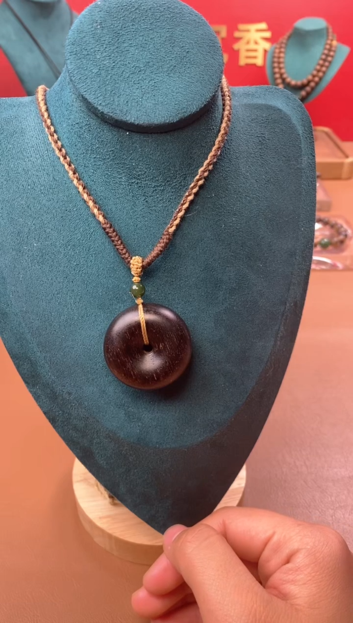 【闪购商品】沉香木手串M沉水芽庄黄棋玉化虎斑瘤疤扣