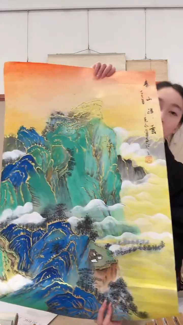 国画j陈老师国画作品一件