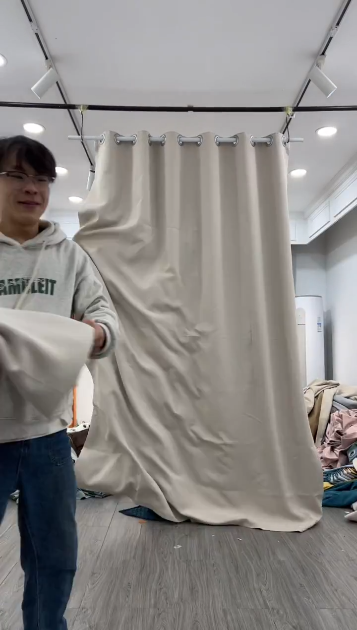 涤纶麦子成品窗帘4