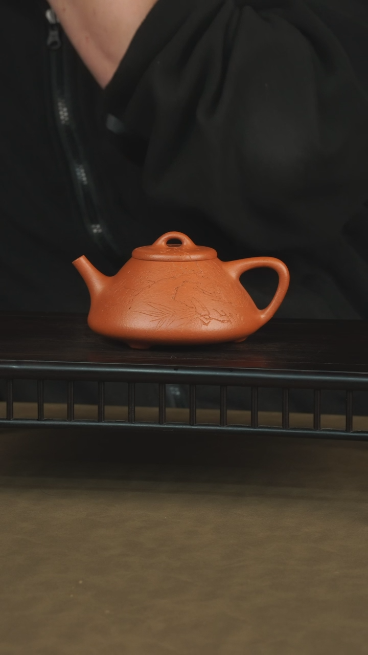 【闪购商品】紫砂茶壶大茗茶器尧日辰光野山红泥子冶石瓢