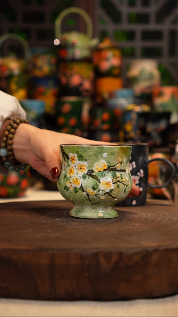 油画   手绘 釉下彩