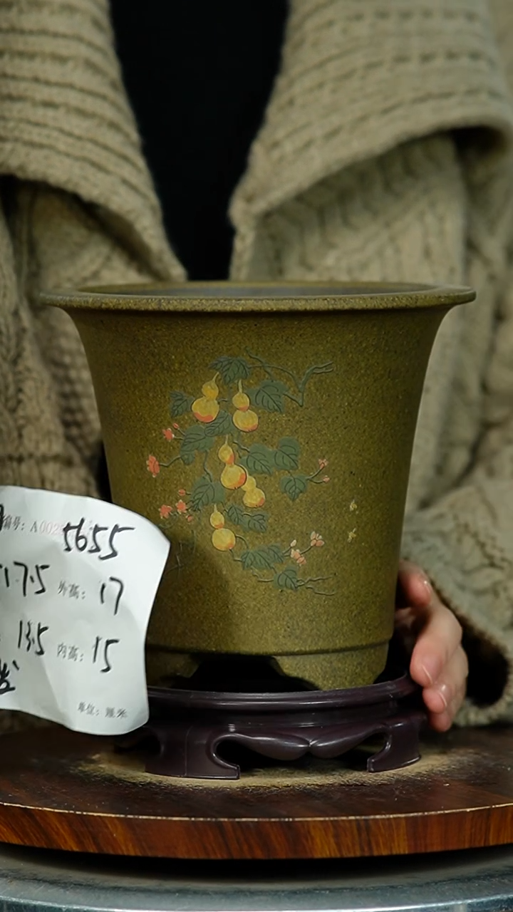 紫砂花盆5655+S紫砂花盆紫砂