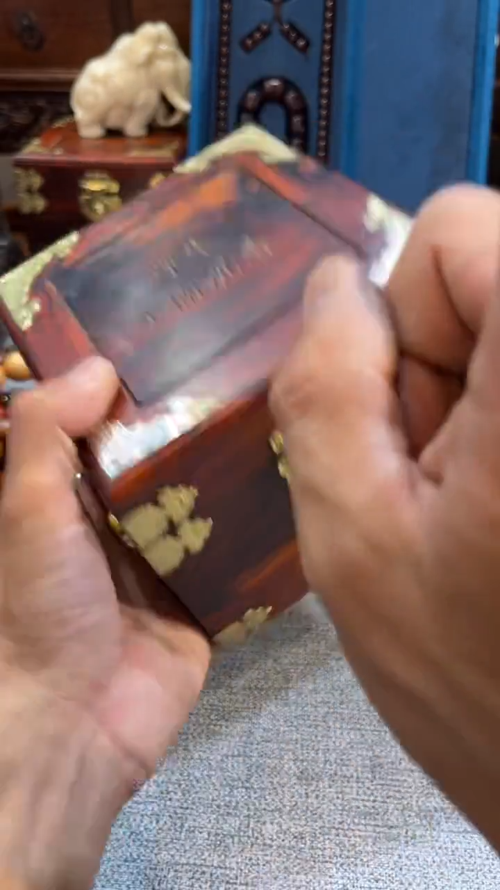 木cx紫琪金丝带侧翻盒