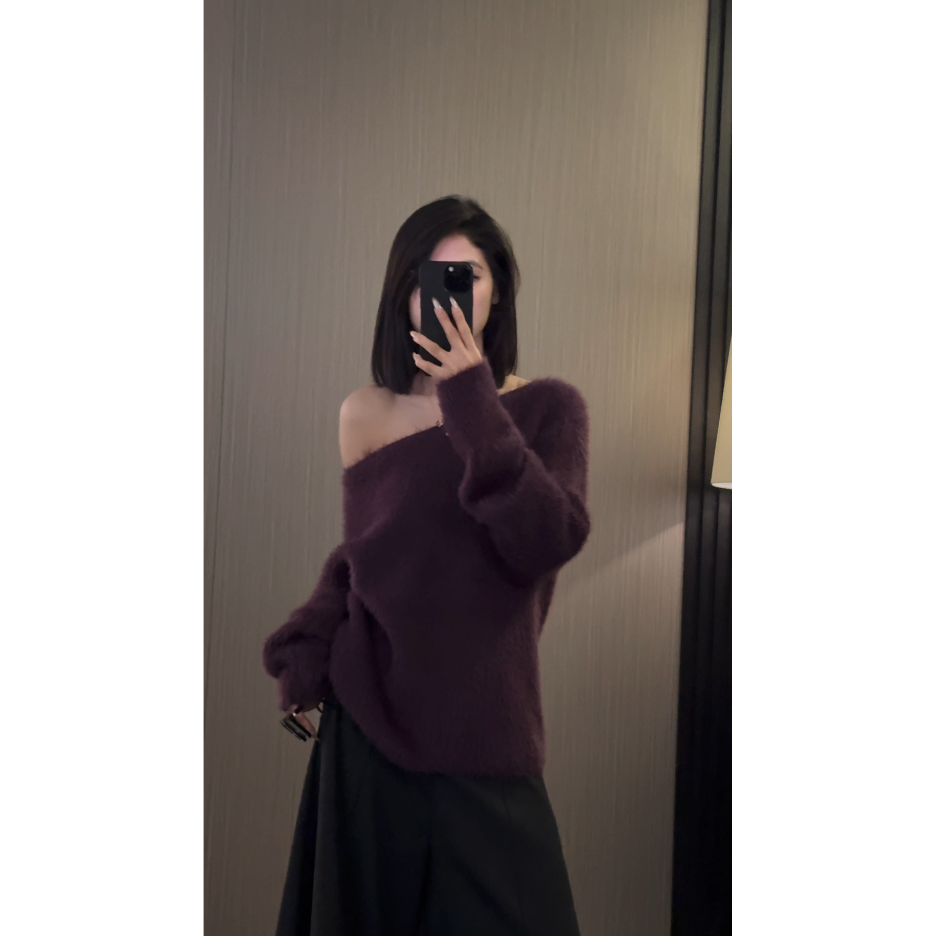 【ZZ严选】编号E446-E675秋冬季老钱风气质马海毛绒毛针织衫女上衣