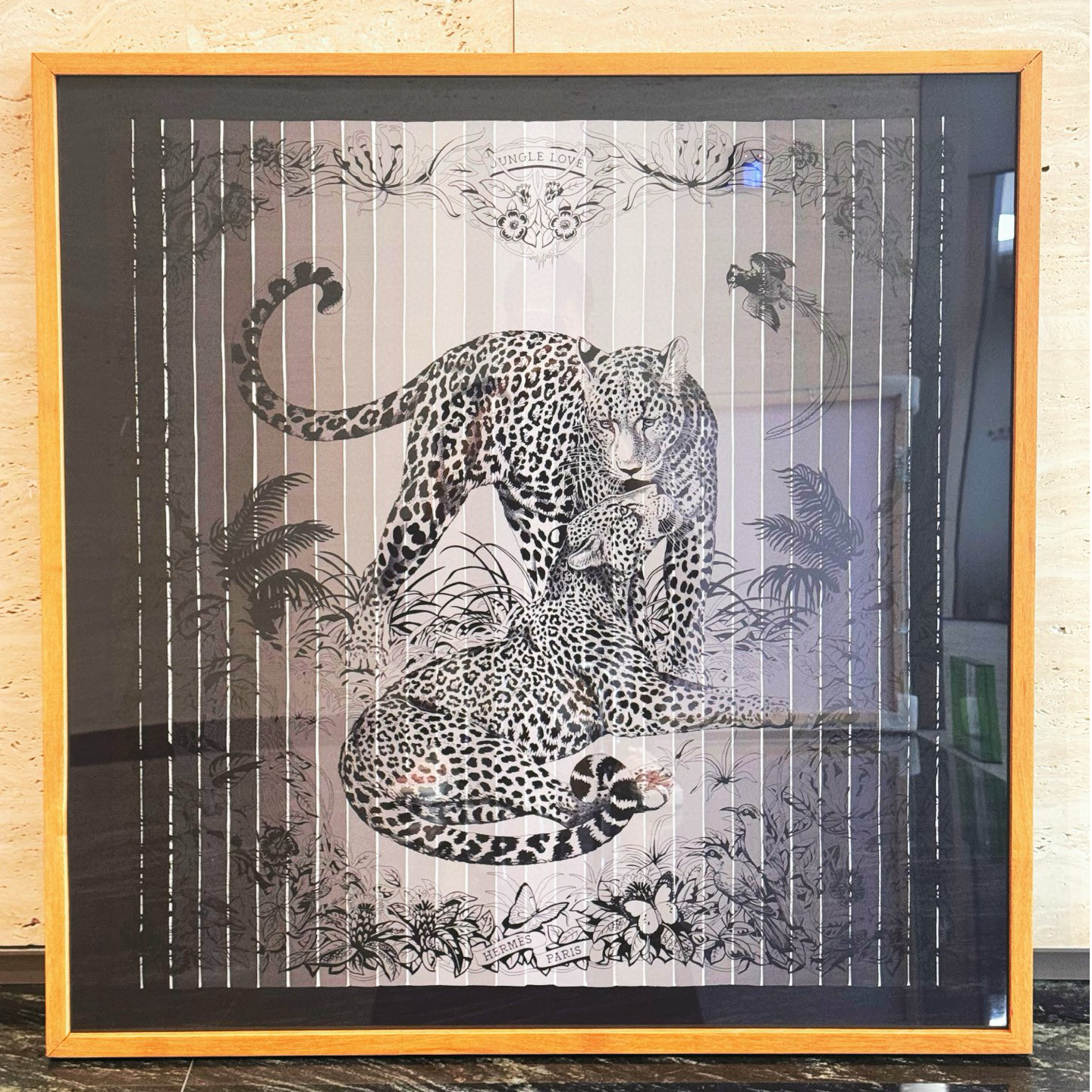 未使用 Hermes/爱马仕 Hermes/爱马仕 老佛爷 丛林之爱丝巾画