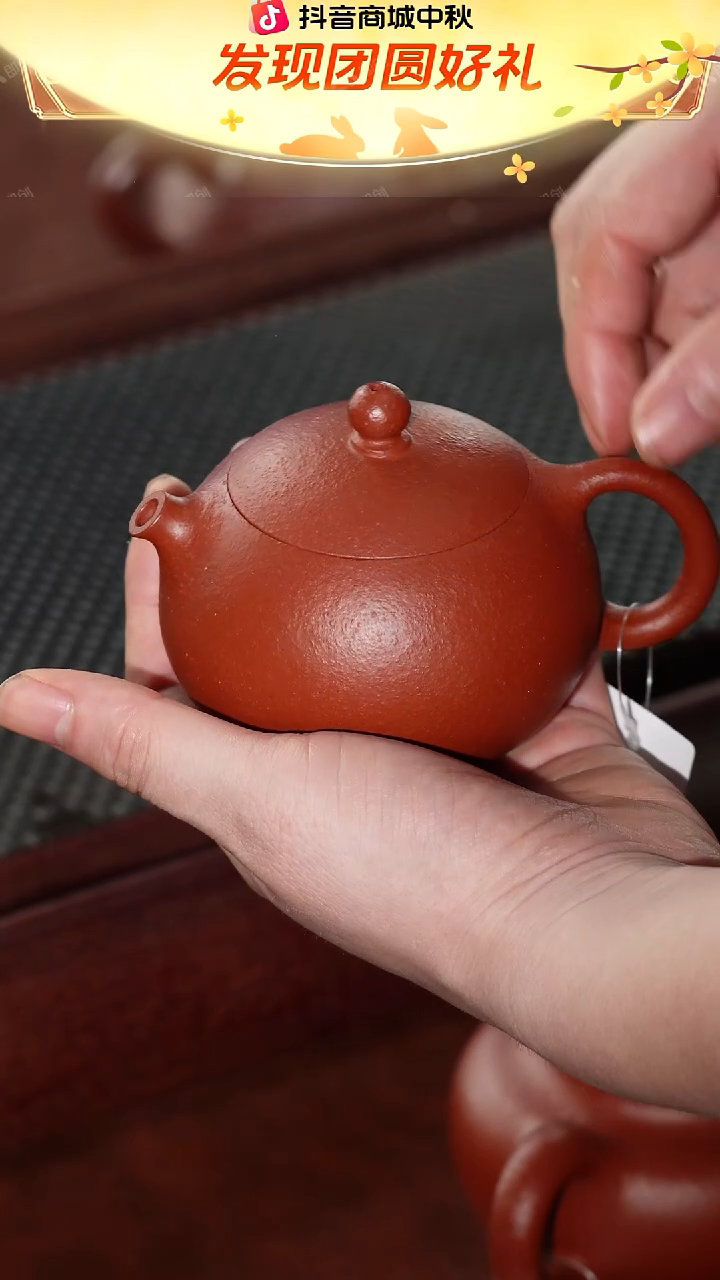 茶壶紫砂全手工解决红降坡紫砂壶