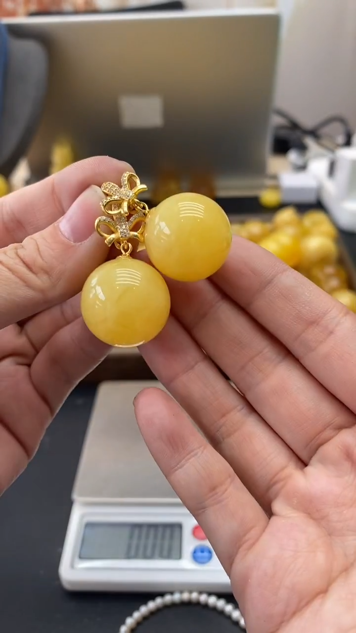 琥珀银S925镶嵌珠宝奇石2617多样性发其一默认有瑕