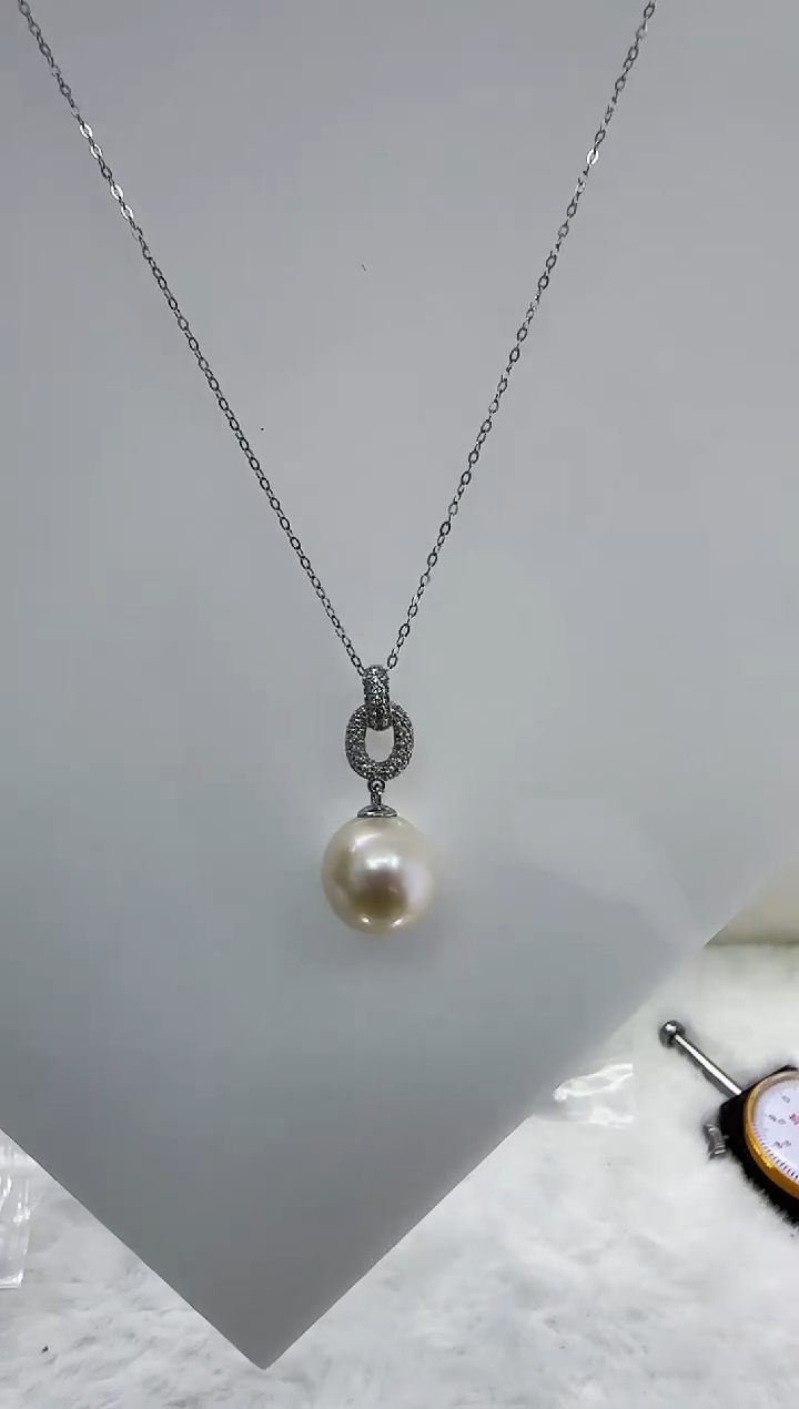 【闪购商品】淡水珍珠DA银S925镶嵌b633 吊坠13