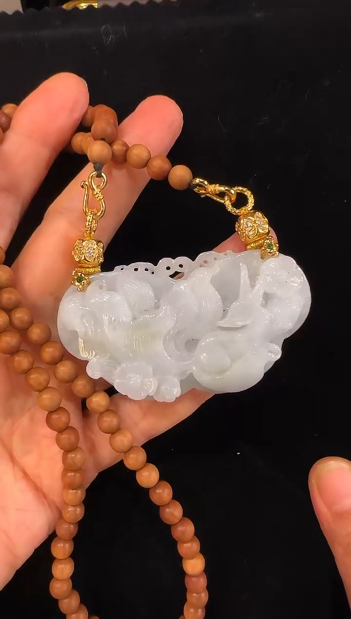 颈饰未镶嵌翡翠国风