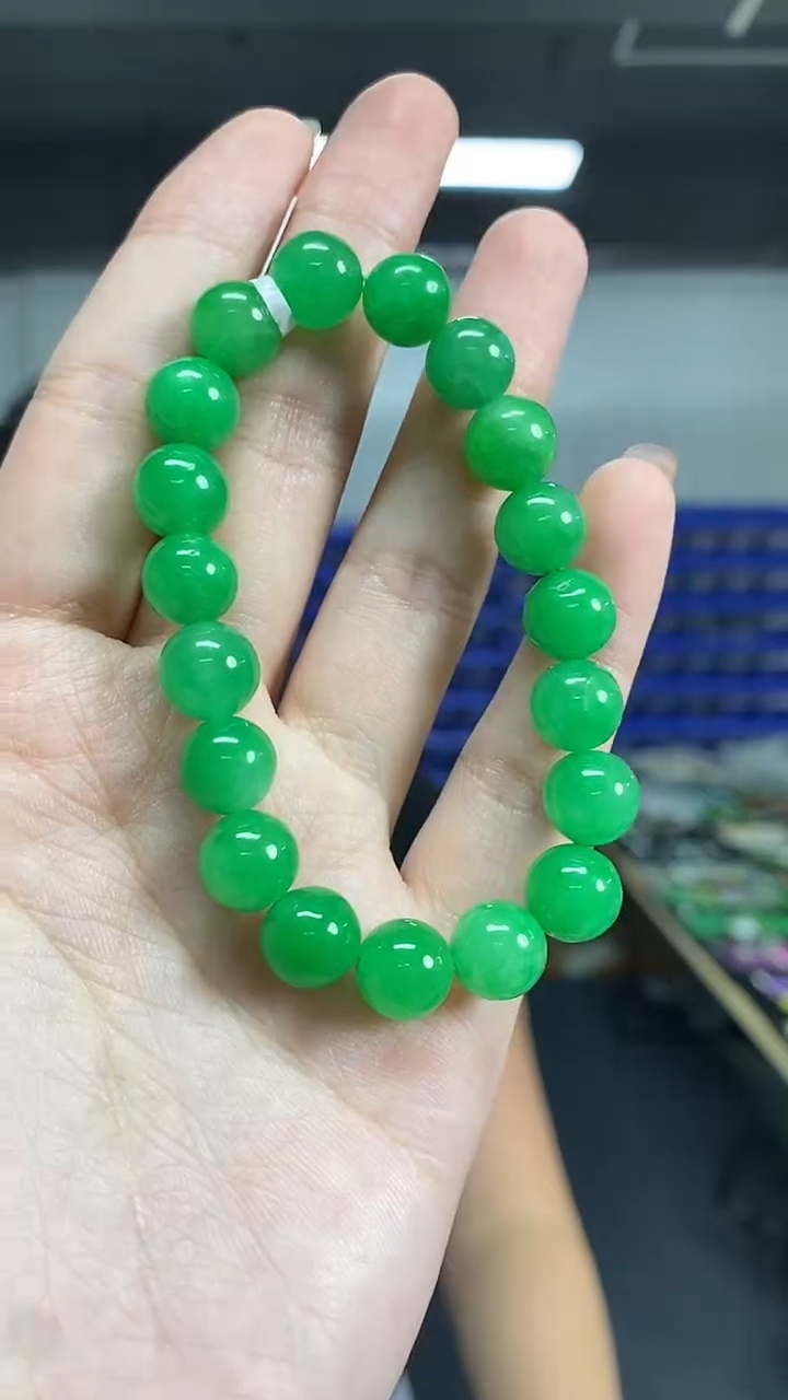 未镶嵌手链翡翠多样性发其一颜色微差
