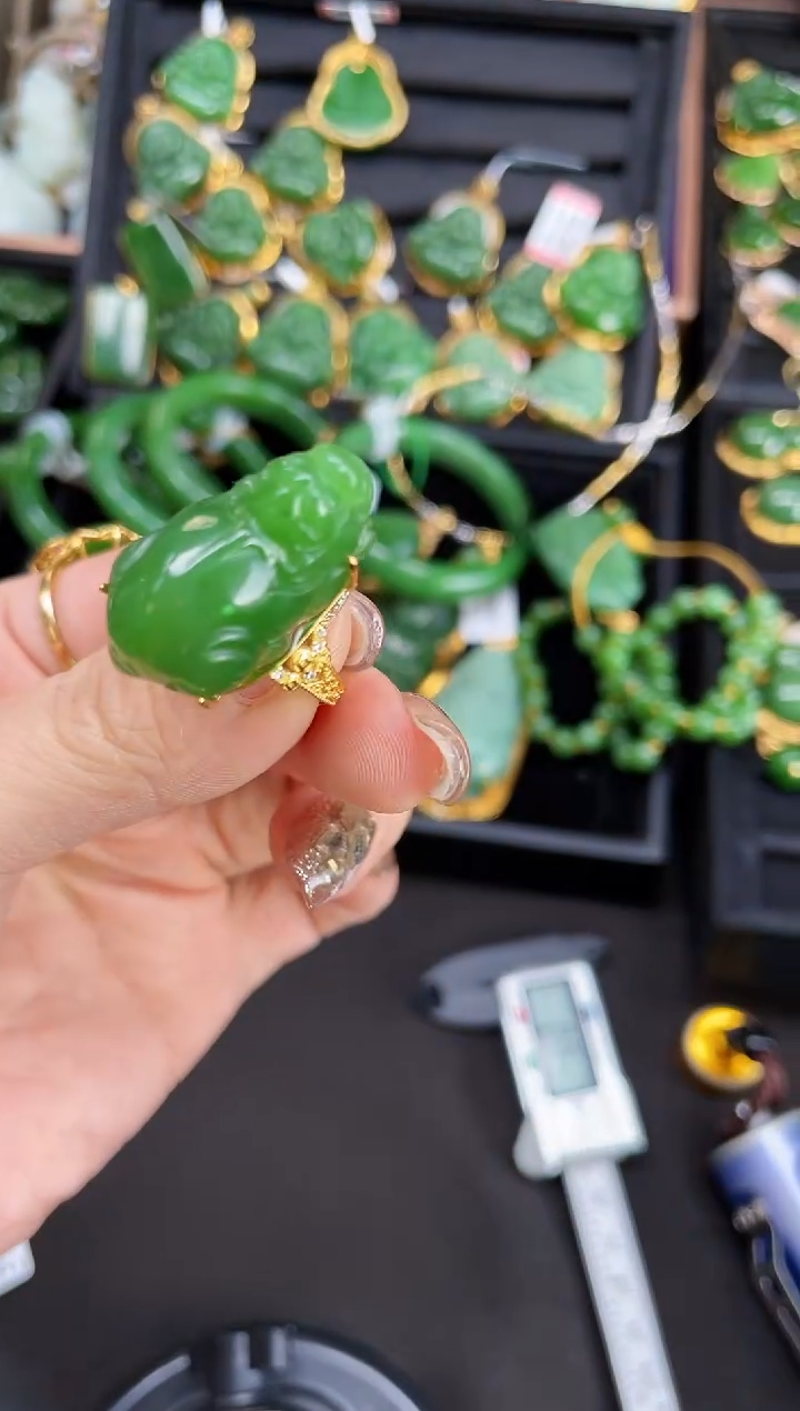 【闪购商品】和田玉戒指银S925镶嵌多样性发一