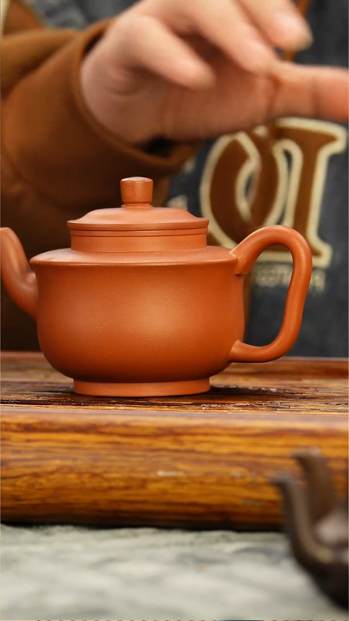 茶壶紫砂小红泥 益字定制款160CC