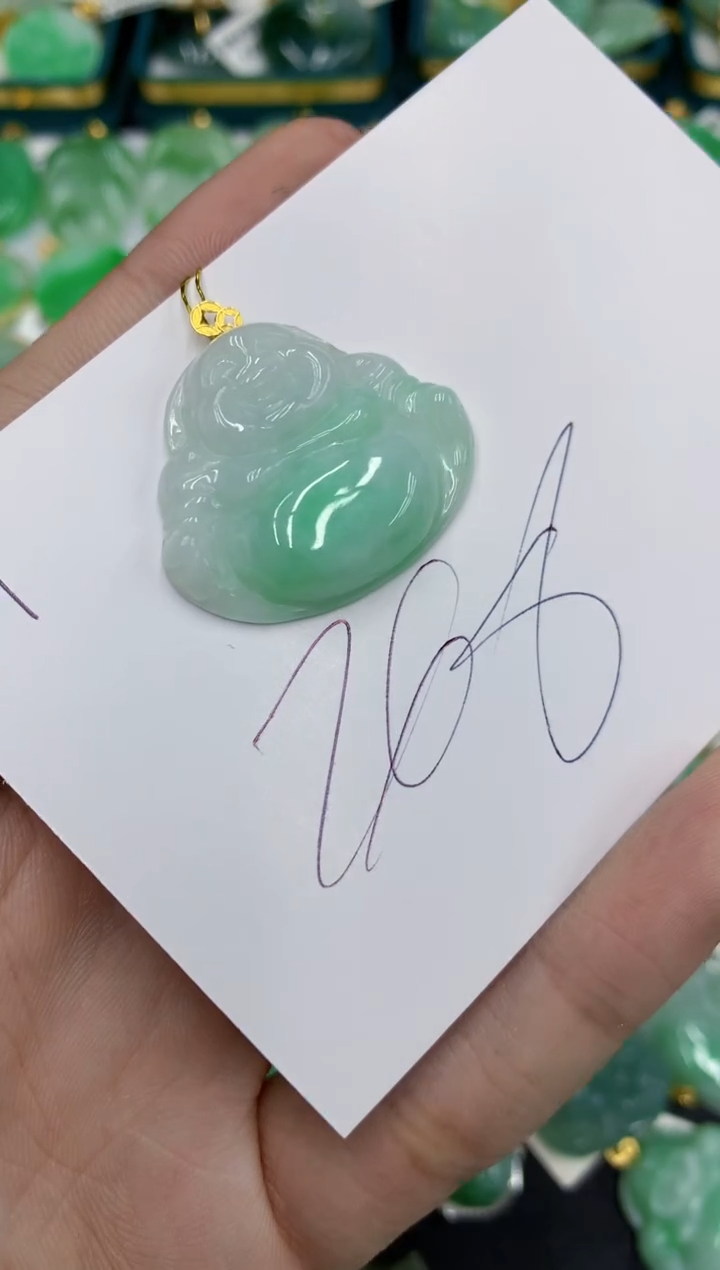 【闪购商品】翡翠颈饰18K金镶嵌翡翠