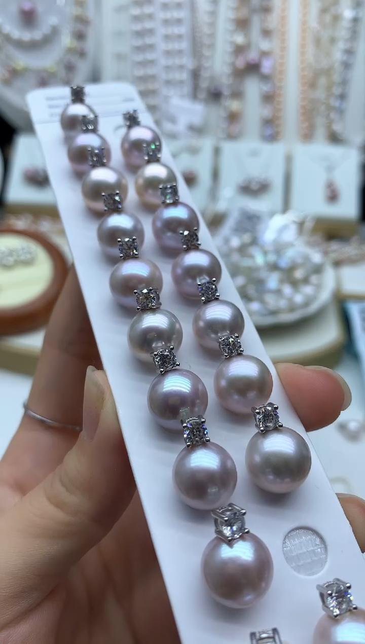 淡水珍珠银S925镶嵌吊坠(不含链)多样性发其一11mm