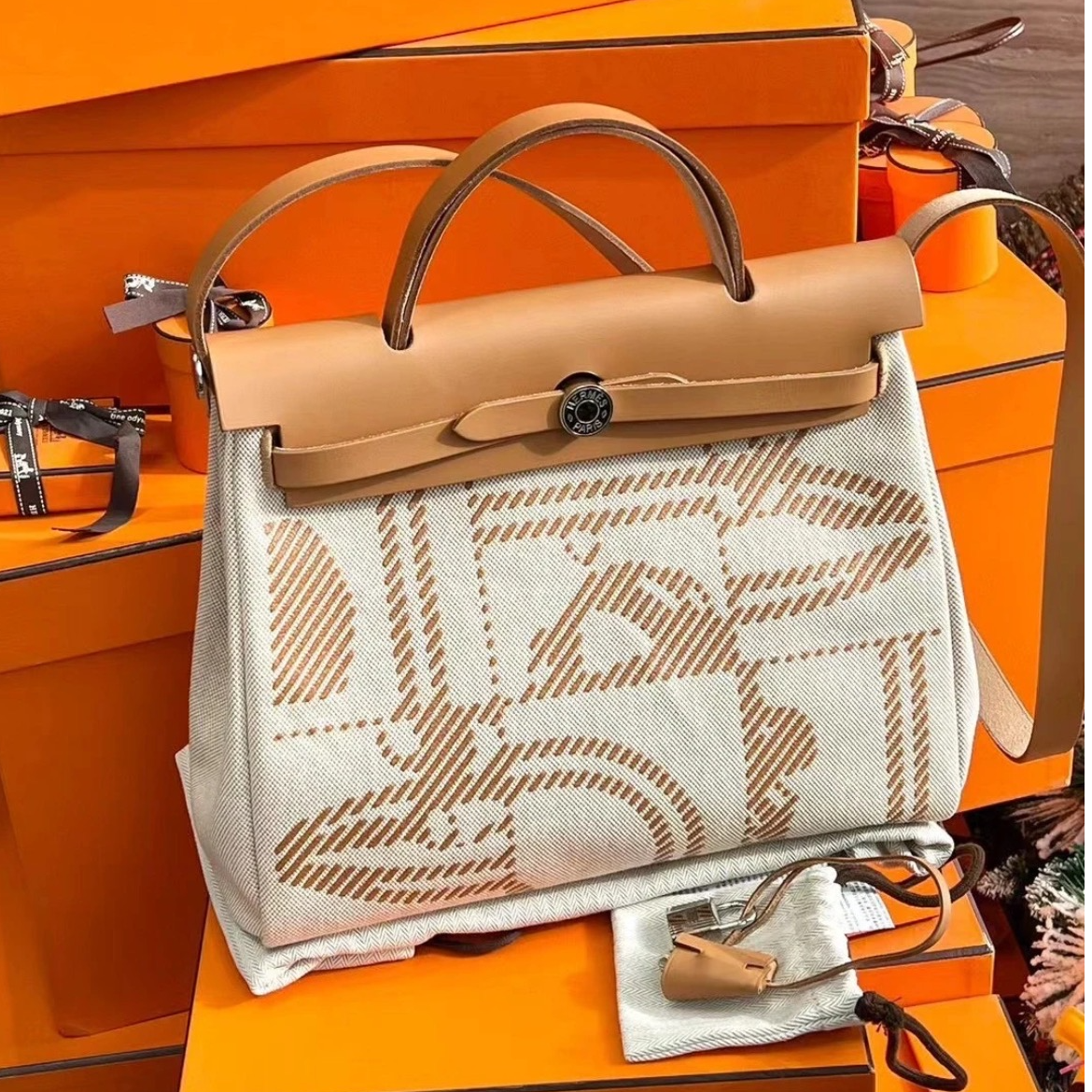 99新 Hermes/爱马仕 herbag31单肩包/拼色Z刻/250918CYRYQ01