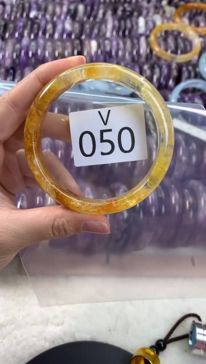 【闪购商品】水晶水晶手镯V未镶嵌050-62
