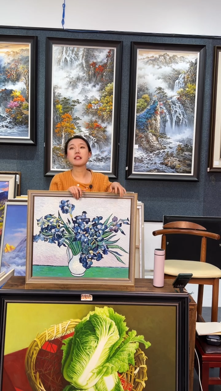 【闪购商品】油画170号 50*60 鸢尾花-手绘油画