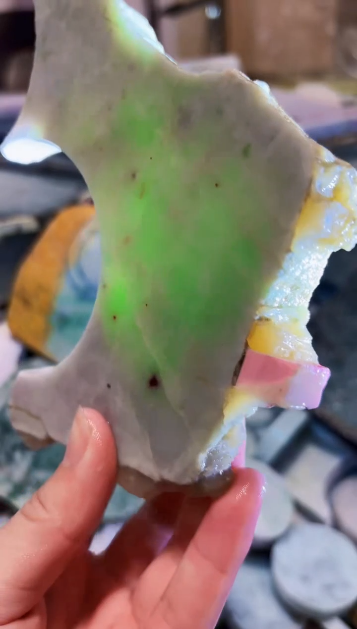 【闪购商品】翡翠颈饰未镶嵌A货白谭1451